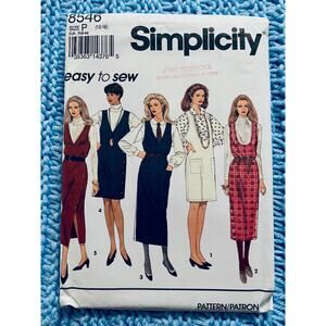 Simplicity sewing pattern  8546 jumper in 2 lengths